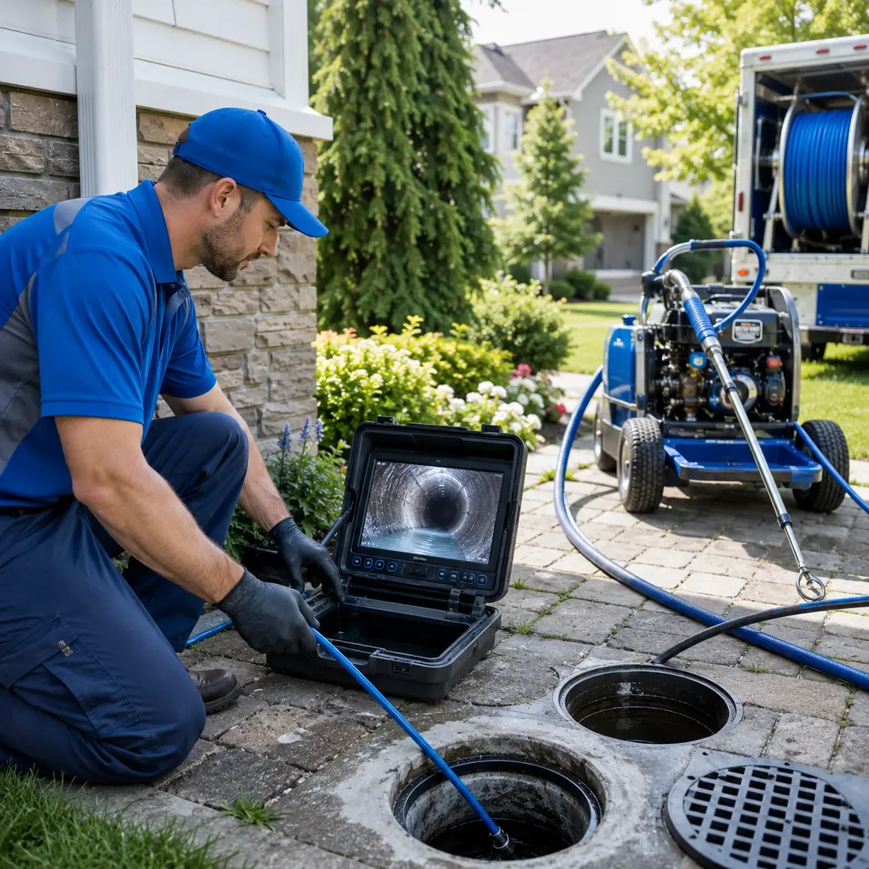 Outdoor drain cleaning professionals serving Grassy Creek, NC